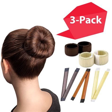 hair bun maker snap|magic hair styling bun maker.